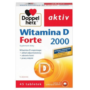 Doppelherz aktiv Witamina D Forte 2000, tabletki, 45 szt.
