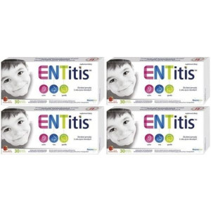 ENTitis, pastylki do ssania, smak truskawkowy, 120 szt.