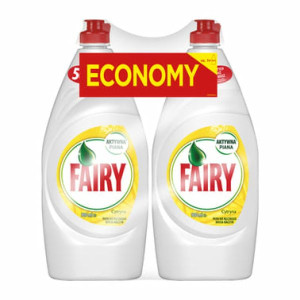 FAIRY płyn do mycia naczyń, cytryna, 2 x 900 ml