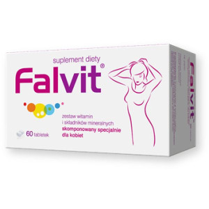 Falvit, tabletki drażowane, 60 szt.