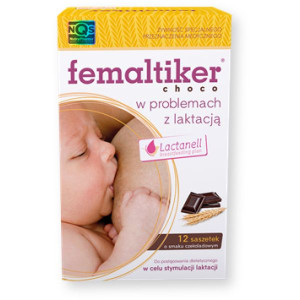 Femaltiker Choco, smak czekoladowy, proszek, 12 saszetek