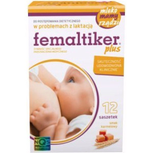Femaltiker Plus, smak karmelowy, 12 saszetek