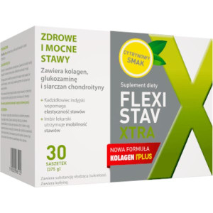 FlexiStav Xtra, zdrowe i mocne stawy, proszek, 30 saszetek