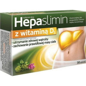 Hepaslimin z witaminą D3, tabletki, 30 szt.