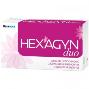 Hexagyn Duo, globulki dopochwowe, 10 szt.