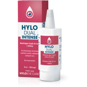 Hylo Dual Intense, krople do oczu nawilżające z ektoiną, 10 ml