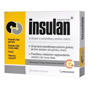 Insulan, tabletki powlekane, 30 szt.