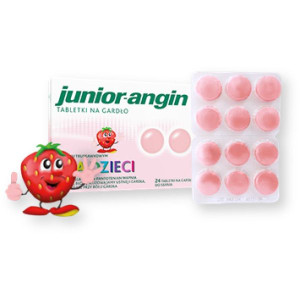 Junior angin, tabletki na gardło, 24 szt.