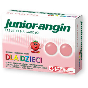 Junior angin, tabletki na gardło, 36 szt.