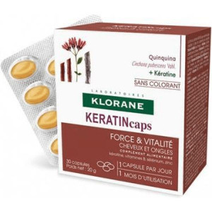 Klorane, Keratin Caps, kapsułki, 30 sztuk.