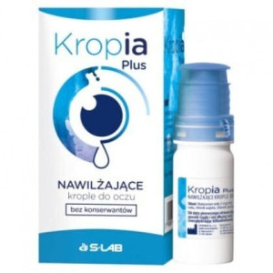 Kropia Plus, nawilżające krople do oczu. 10 ml