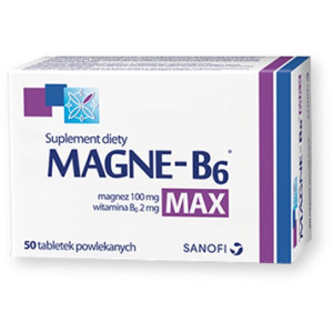 Magne-B6 Max, tabletki powlekane, 50 szt.