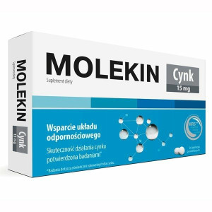 Molekin Cynk, 15 mg, 30 tab.