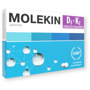 Molekin D3 + K2, tabletki powlekane, 30 szt.