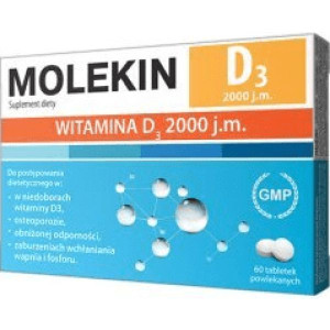 Molekin D3 2000 j.m., 60 tabl.