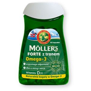 Mollers Forte z tranem, kapsułki, 112 szt.