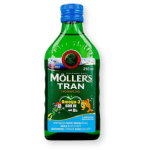 Mollers Tran Norweski, aromat owocowy, 250 ml