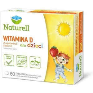 Naturell Witamina D dla dzieci, tabletki, 60 szt.