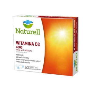 Naturell Witamina D3 4000, tabletki do ssania, 60 szt.