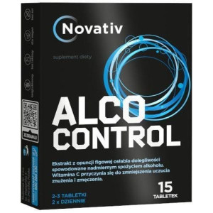 Novativ Alco Control, tabletki, 15 szt.