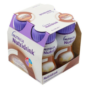 Nutridrink, smak czekoladowy, płyn, 4 x 125 ml