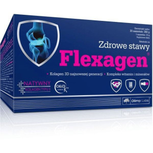 Olimp Flexagen, proszek, smak malinowy, saszetki, 30 szt.