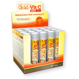 Olimp Gold-Vit C 2000 Shot, płyn w ampułkach, smak cytrynowy, 25 ml, 1 szt.