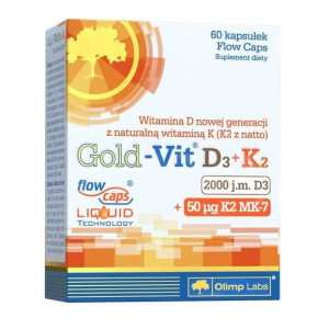 Olimp Gold-Vit D3+K2, 2000 j.m. 50 mcg, kapsułki, 60 szt.