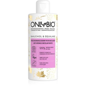 OnlyBio Bakuchiol & Squalane, przeciwzmarszczkowy płyn micelarny, 300 ml