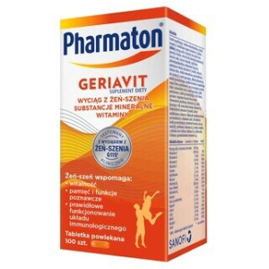 Pharmaton Geriavit, tabletki powlekane, 100 szt.