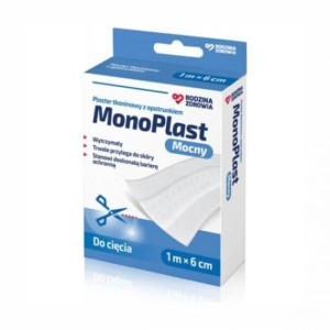 Plaster tkaninowy Monoplast, do cięcia, 1 m x 6 cm, 1 szt.