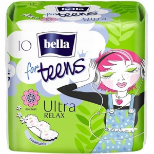 Podpaski higieniczne, Bella for Teens Ultra Relax, 10 szt.