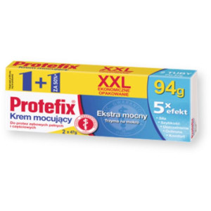 Protefix XXL, krem mocujący, 47 g x 2 opakowania (1 + 1 za 50% ceny)