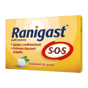 Ranigast S-O-S, tabletki do ssania, 24 szt.