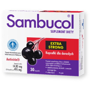 Sambucol Extra Strong, kapsułki dla dorosłych, 30 szt.