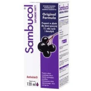 Sambucol Original Formula, dla dzieci powyżej 12 roku i dorosłych, 120 ml
