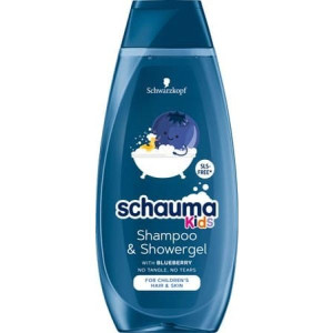 Schauma Kids Blueberry, szampon i żel pod prysznic 2w1, 400 ml