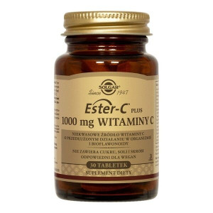 Solgar Ester-C Plus 1000 mg Witaminy C, tabletki, 30 szt.