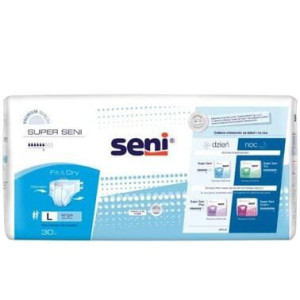 Super Seni Air, pieluchomajtki dla dorosłych L, 30 szt.