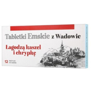 Tabletki Emskie z Wadowic, tabletki do ssania, 12 szt.