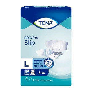 TENA Slip ProSkin Plus OTC Edition, pieluchomajtki, large, 10 szt.