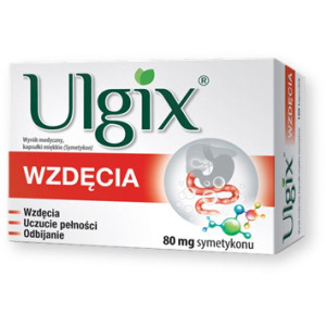Ulgix Wzdęcia, 80 mg, kapsułki miękkie, 100 szt.