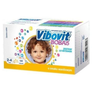 Vibovit Bobas o smaku waniliowym, saszetki, 14 szt.