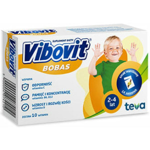 Vibovit Bobas o smaku waniliowym, saszetki, 30 szt.