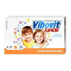 Vibovit Junior, 2 g, proszek, smak pomarańczowy, 30 saszetek