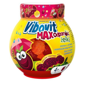 Vibovit Max Odporność, żelki, smak czarnego bzu, 50 szt.
