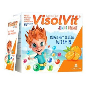 Visolvit Junior Orange, proszek musujący w saszetkach, 30 szt.