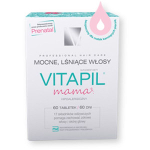 Vitapil Mama, tabletki, mocne, lśniące włosy, 60 szt.