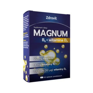 Zdrovit Magnum B6 + D3, tabletki, 30 szt.