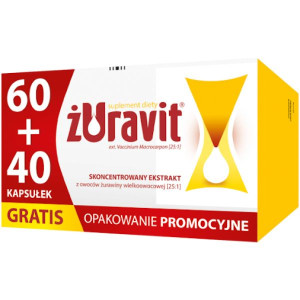Zestaw Promocyjny Żuravit, kapsułki elastyczne, 60 szt. + 40 szt. GRATIS